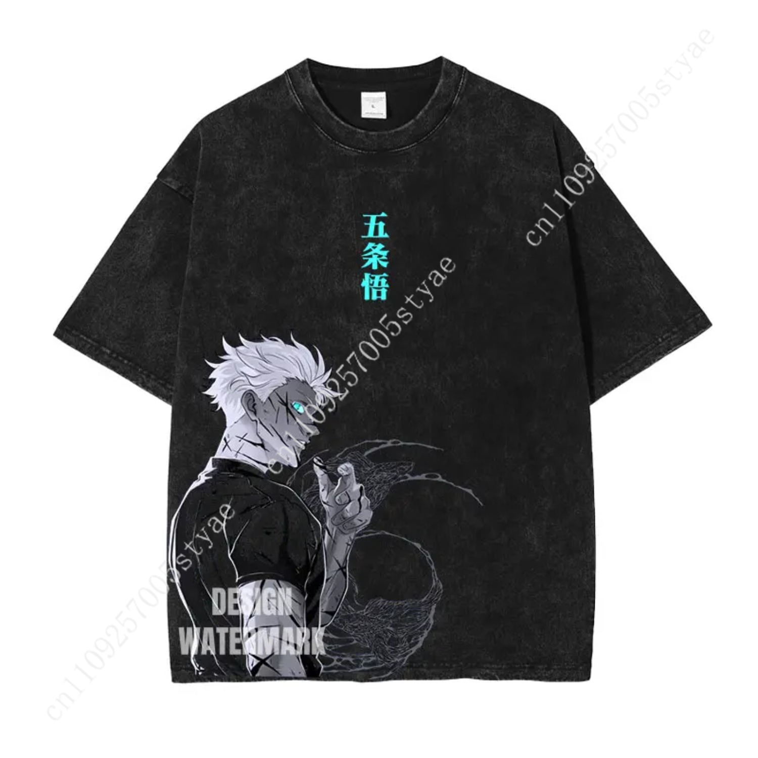 Quilt Cotton Summer - 五条悟 グラフィックTシャツ アニメ服 メンズ レディース コットンTシャツ
