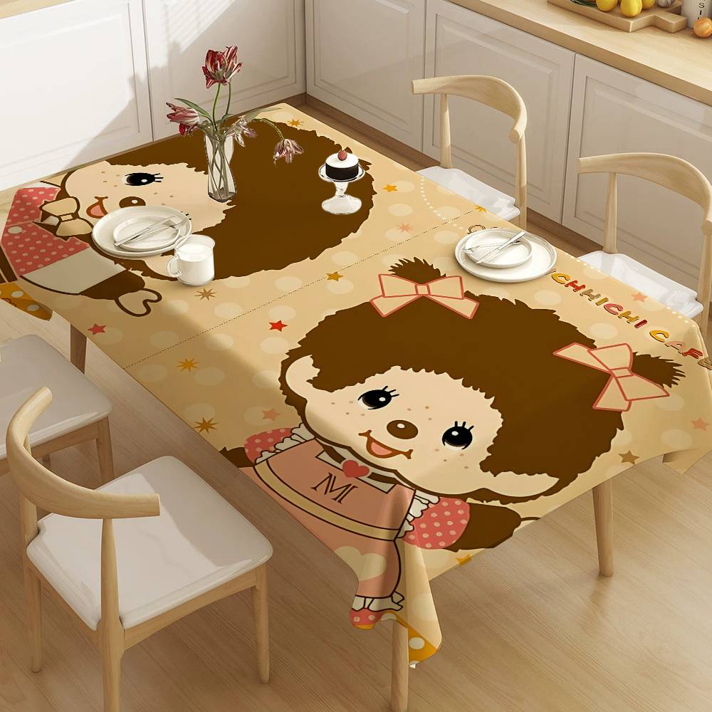 Home Textiles News - 人気のロゴ M-Monchhichi ファッションテーブルクロス 誕生日パーティー 結婚式 クリスマス