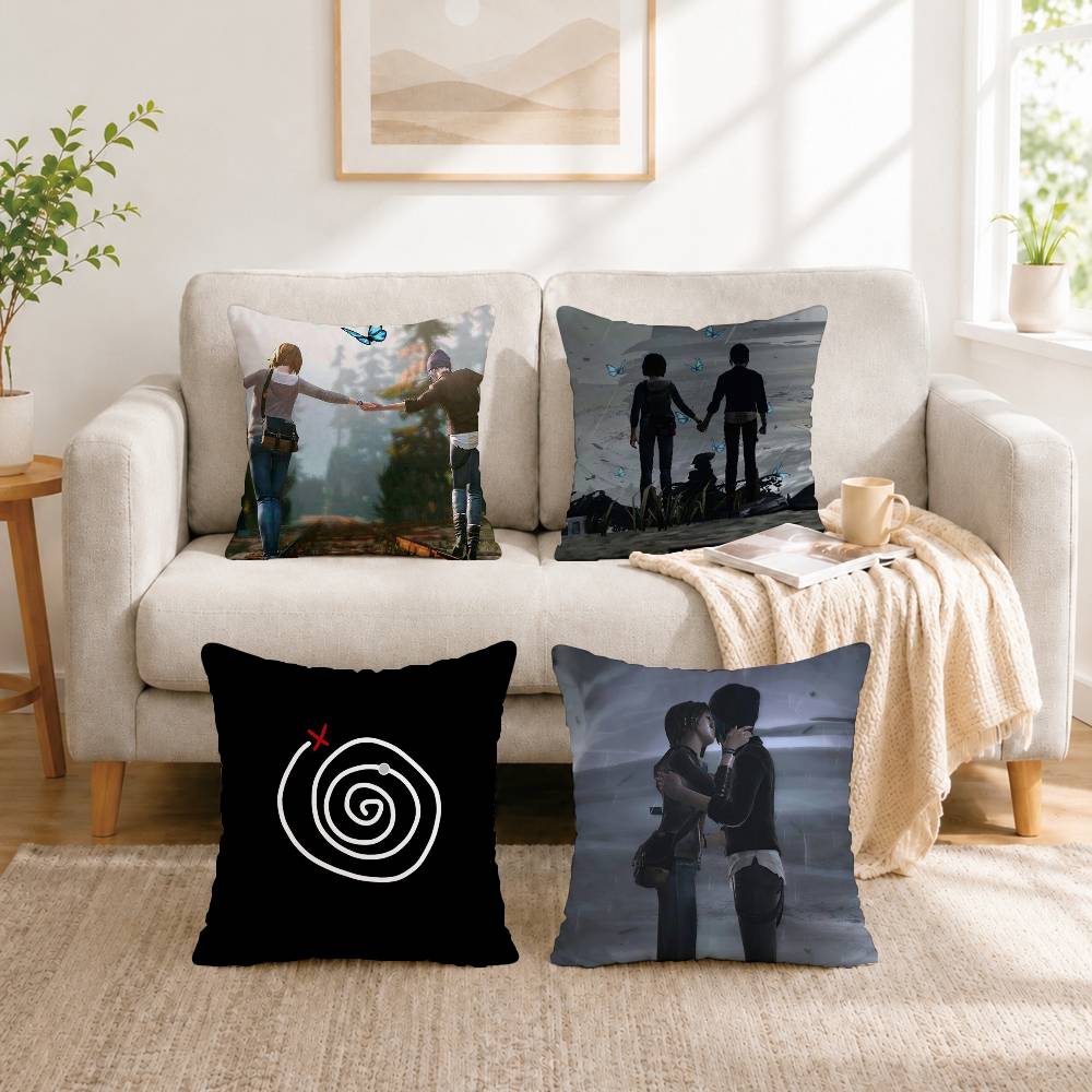Home Textiles Là Gì - G-Game L-Life is Strange スクエア両面プリント枕カバー寝室ベッドサイド枕ソファクッションカバーギフト