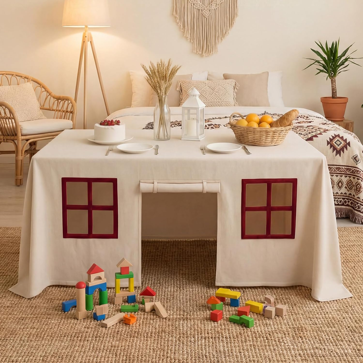 Home Textiles News - 大型テーブルクロス ゲームルーム 子供用デスク キャッスルカバー テーブルクロス テント