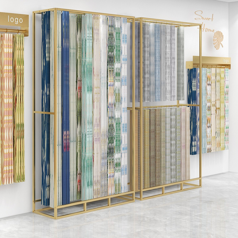 Home Textiles Exhibition - カーテンショップ大型展示ラック、高級展示ホール、展示用ホームテキスタイル生地、エレベーター用大型サンプルラック