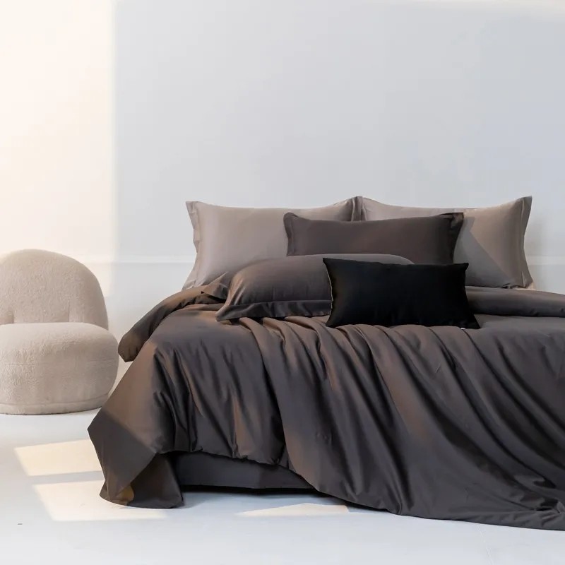 Home Textiles Premium - プレミアムegyptianコットン寝具セット、ソフト羽毛布団カバー、フラットフィットシート、枕カバー、フラットシート、キングとダブル、クイーン、キング、プレミアム、1400tc