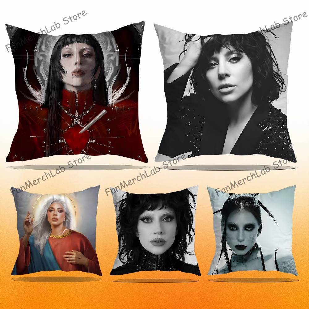 Home Textiles Là Gì - L-Lady Singer G-GagaS プリント枕カバー クッションケース シンプルソファ枕カバー
