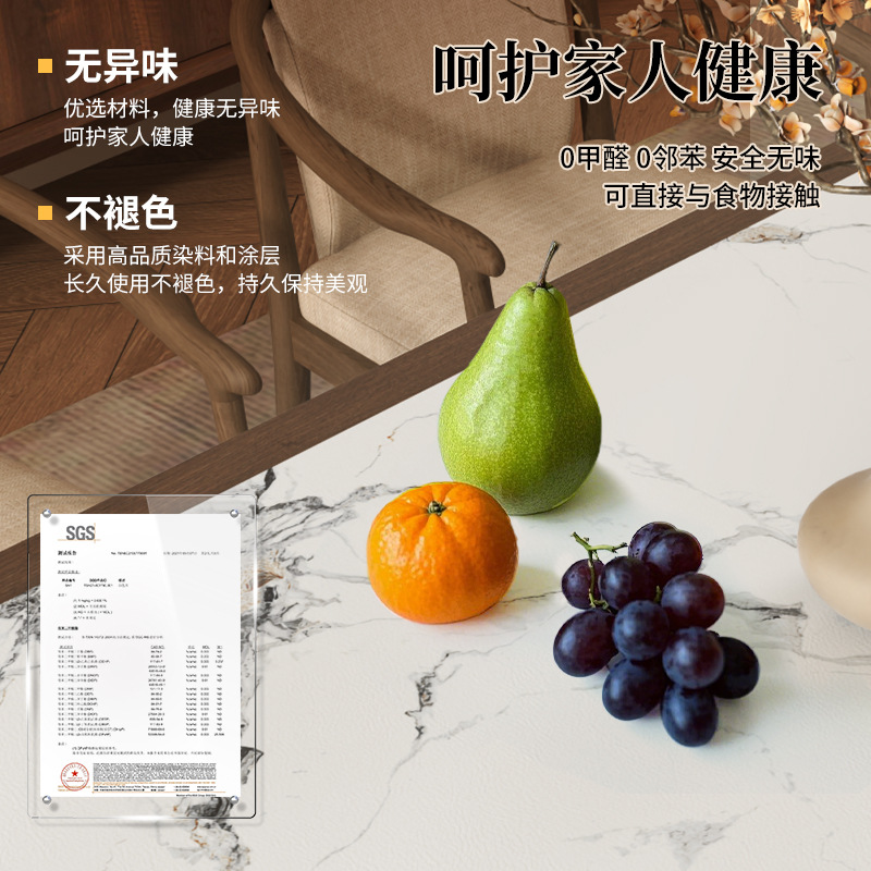 プレミアム大理石模様テーブルマット 防水耐油レザーテーブルカ - Home Textiles Premium のレビューと価格
