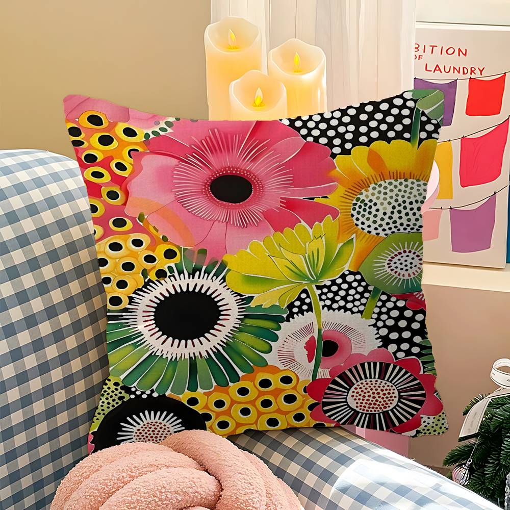 草間彌生アート展パンプキンフラワーピロークッションカバー枕カ - Home Textiles Exhibition のレビューと価格