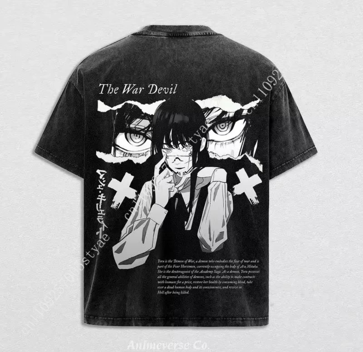アニメチェーンソーマン三鷹アサグラフィックTシャツメンズ服半 - Quilt Cotton Summer のレビューと価格