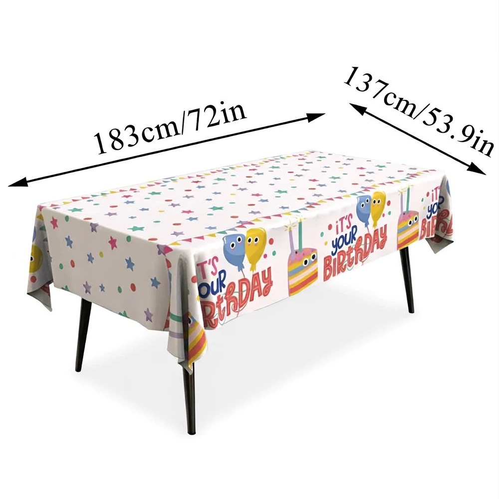 耐油性PEテーブルクロス - かわいい漫画柄の防水テーブルク - Home Textiles News のレビューと価格