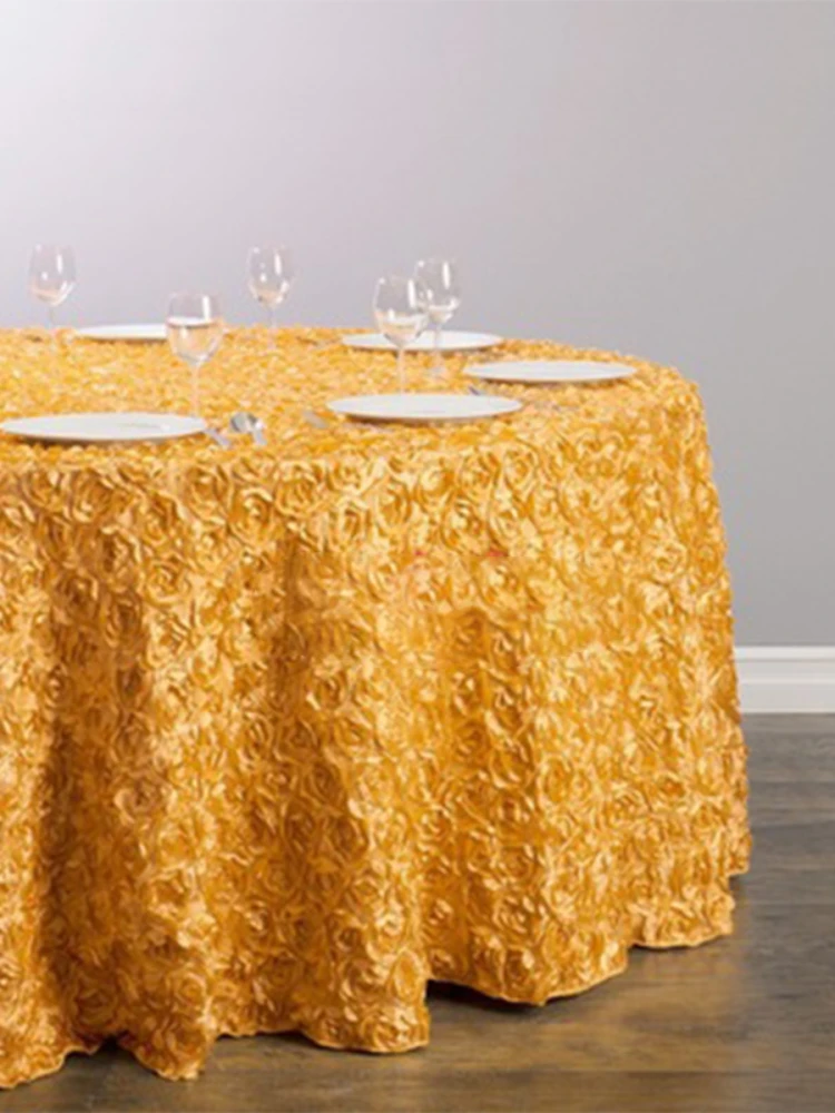 3D バラの花びらテーブルクロスカーペット結婚式パーティー宴 - Home Textiles News のレビューと価格