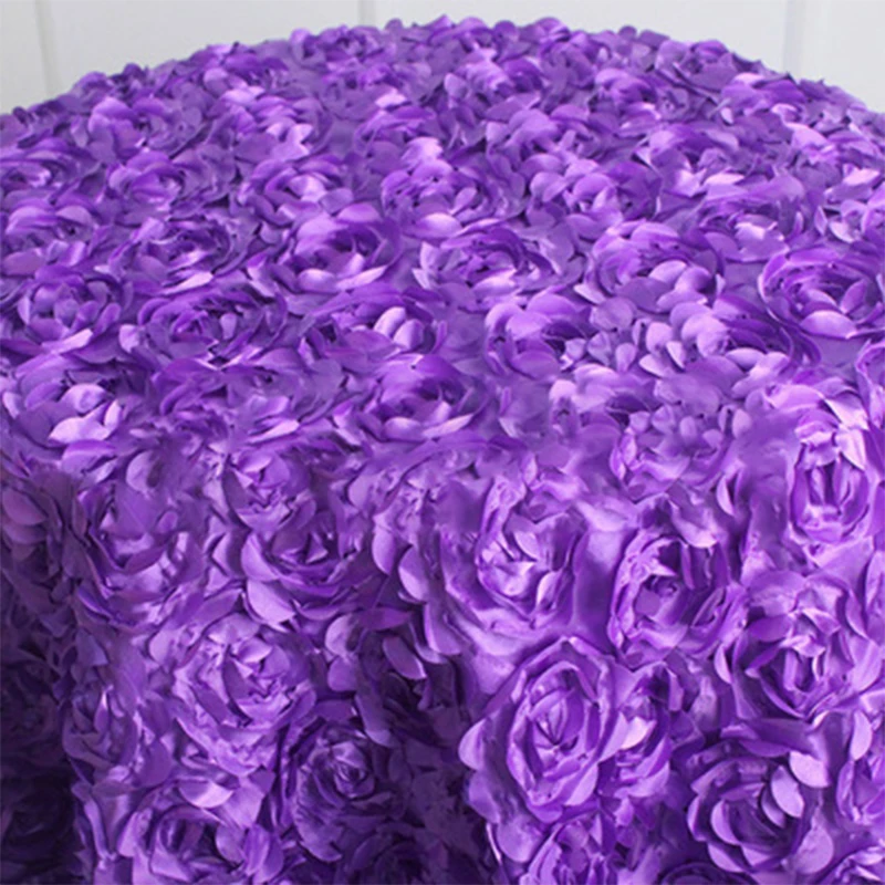 3D バラの花びらテーブルクロスカーペット結婚式パーティー宴 - Home Textiles News のレビューと価格