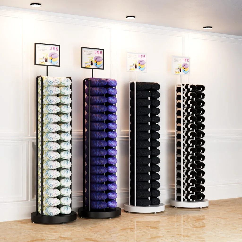 U字型展示、ネックピロー、ホームテキスタイル棚、U字型枕、昼 - Home Textiles Exhibition のレビューと価格