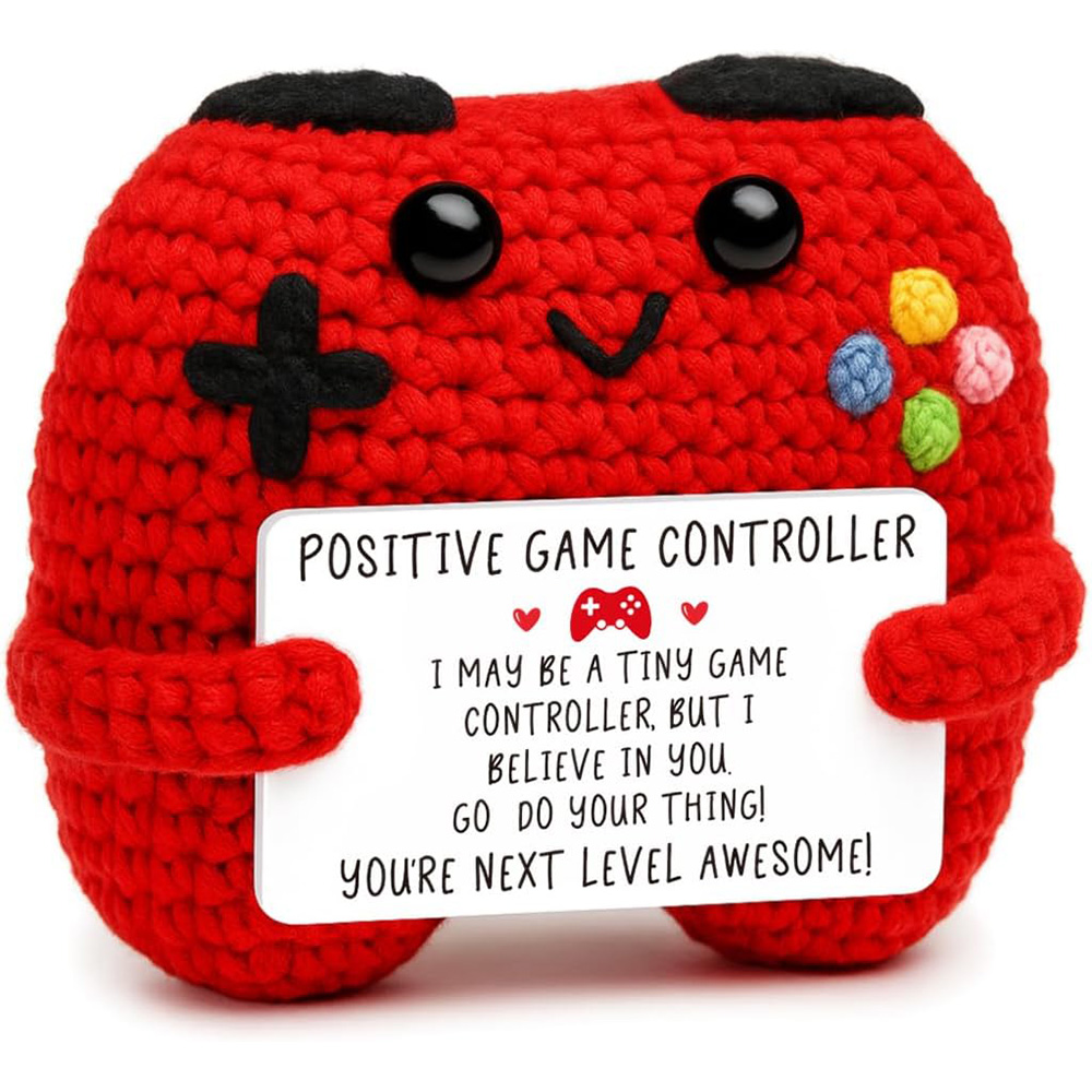 面白い感情的なサポートポジティブかぎ針編みゲームコントローラ - Home Textiles Today のレビューと価格