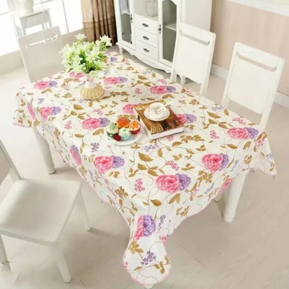 防水 PVC テーブルクロスホームコーヒーテーブルクロス耐油 - Home Textiles News のレビューと価格