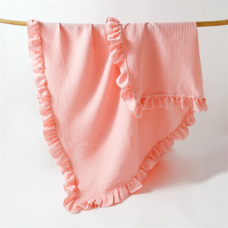 イン新しい赤ちゃん無地レースガーゼブランケット子供用カバーブ - Quilt Cotton Summer のレビューと価格