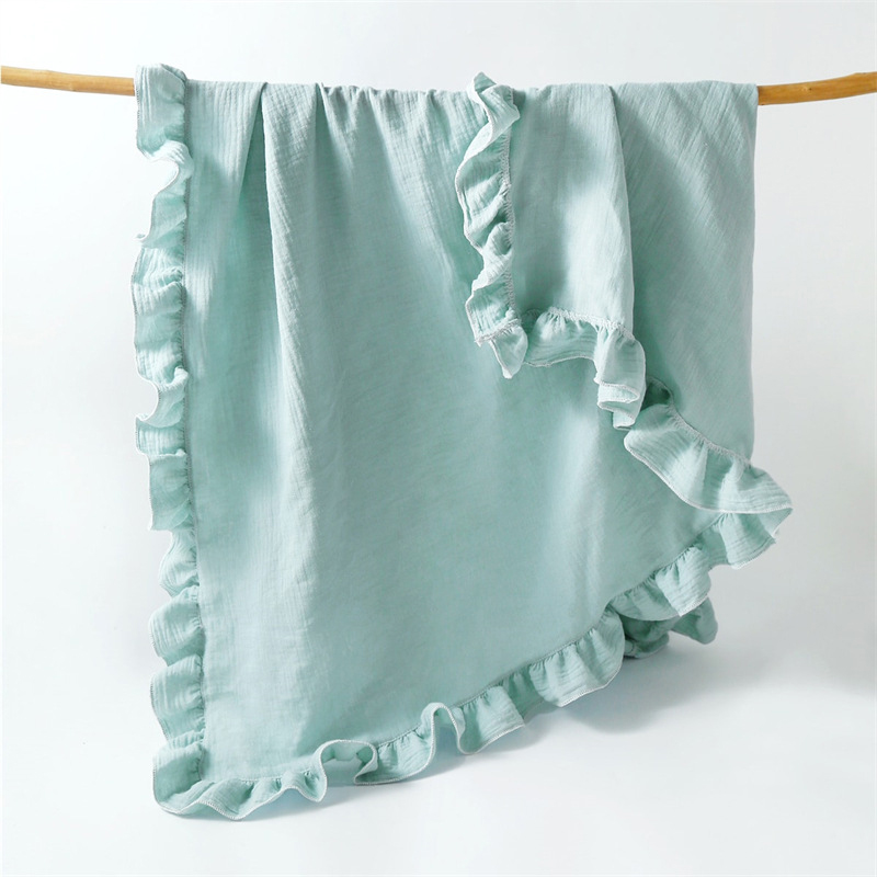 イン新しい赤ちゃん無地レースガーゼブランケット子供用カバーブ - Quilt Cotton Summer のレビューと価格