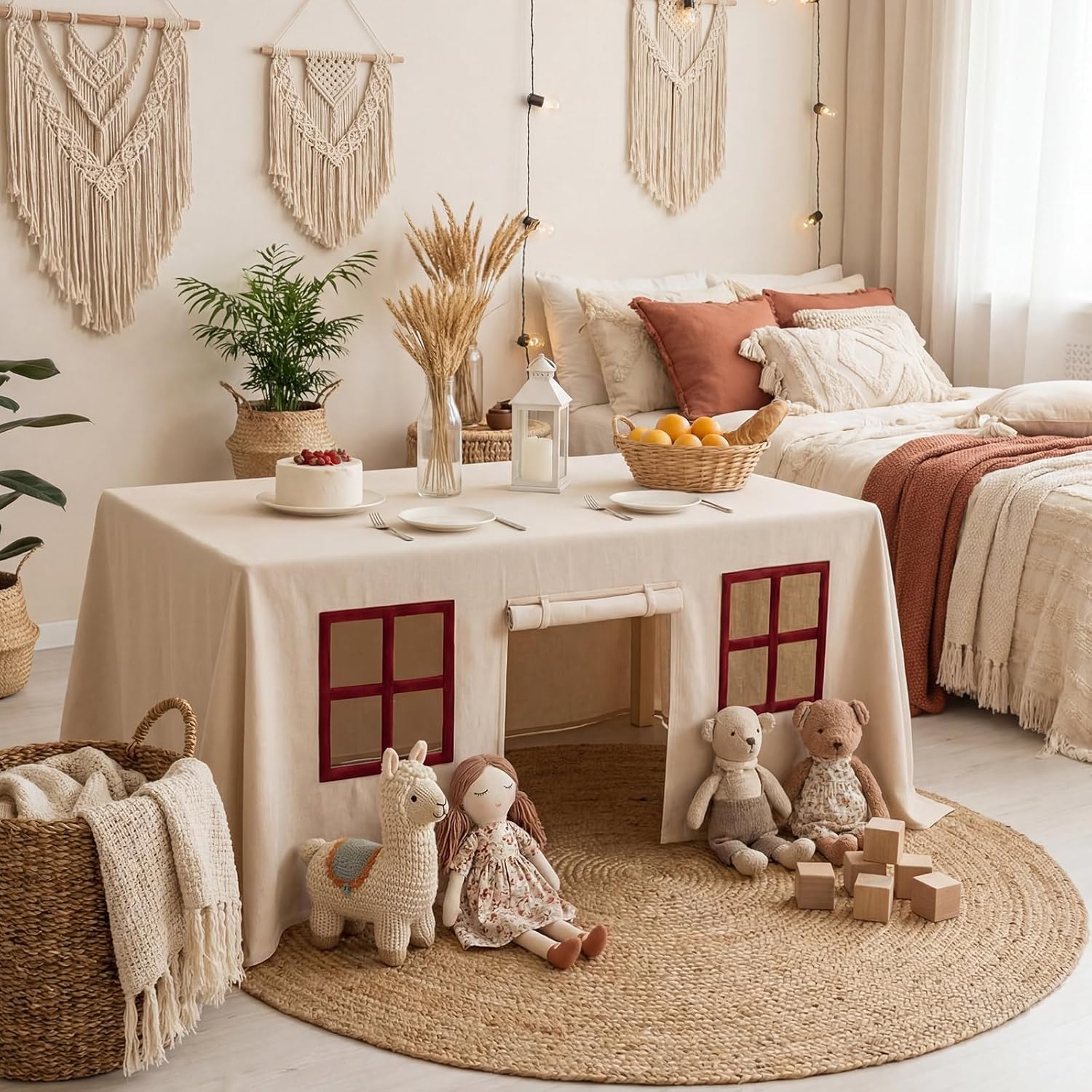 大型テーブルクロス ゲームルーム 子供用デスク キャッスルカ - Home Textiles News のレビューと価格